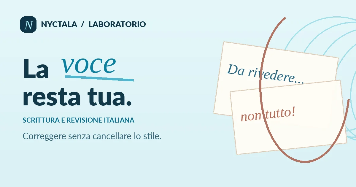Illustrazione di La voce resta tua., kit Nyctala